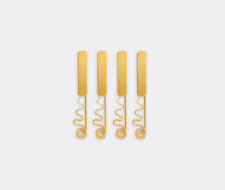 L'Objet 'Spirale' spreader, set of four, gold GOLD LOBJ25SPI069GOL