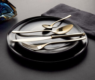 Sambonet 'Taste' espresso spoon, set of six, gold GOLD SAMB22CUT723GOL