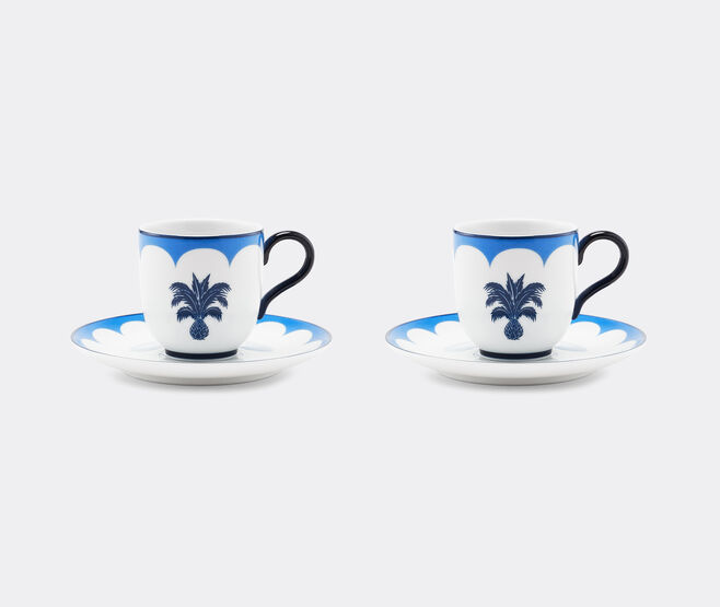 Aquazzura Casa 'Jaipur' coffee cup and saucer, set of two, blue BLUE AQUA23JAI316BLU