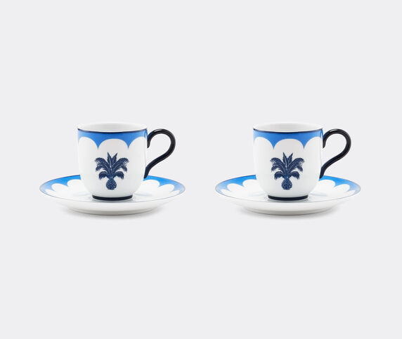 Aquazzura Casa 'Jaipur' coffee cup and saucer, set of two, blue BLUE AQUA23JAI316BLU