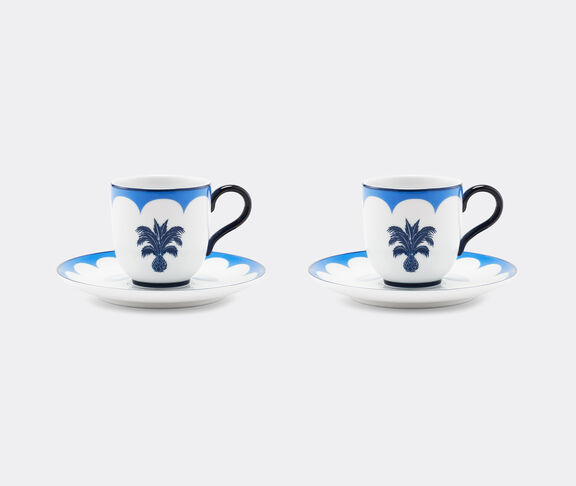 Aquazzura Casa 'Jaipur' coffee cup and saucer, set of two, blue undefined ${masterID}