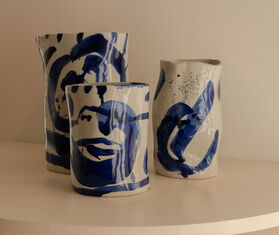 Serax &#39;Sophia&#39; vase, large, blue BLUE SERA25VAS379BLU