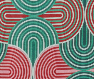 La DoubleJ 'Slinky Verde' tablemat, set of two GREEN LADJ22TAB627MUL