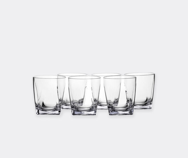 VESTA 'Short' tumbler glass, set of six, transparent TRANSPARENT VEST25SET441TRA