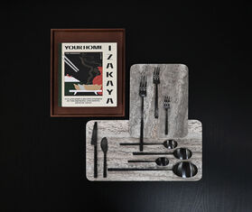 101 Copenhagen &#39;Enkei&#39; tray, rectangular, earth MULTICOLOUR COPH25ENK342GRY