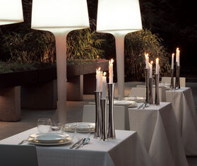 Sambonet 'Bamboo' candelabra, three lights SILVER SAMB22BAM528SIL