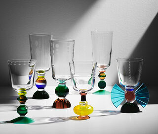 Reflections Copenhagen 'Richmond' short crystal glass, set of two MULTICOLOUR REFL21RIC103MUL
