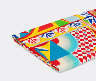 Dolce&amp;Gabbana Casa 'Carretto Siciliano' silk blanket MULTICOLOUR DGCA22SIL195MUL