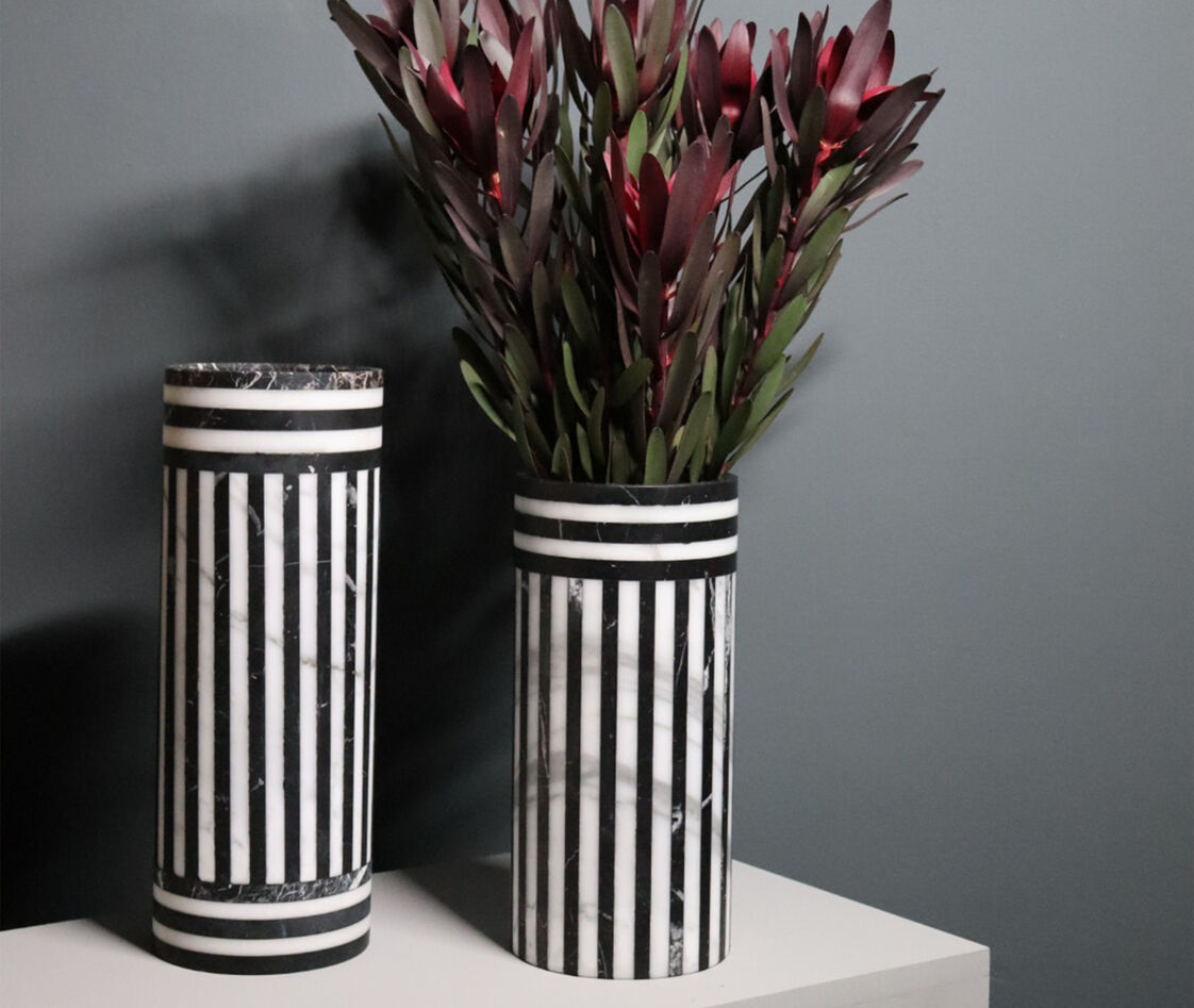 Shop Editions Milano Vases Black And White Uni