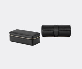 Smythson 'Panama' watch box, black BLACK SMYT19PAN162BLK