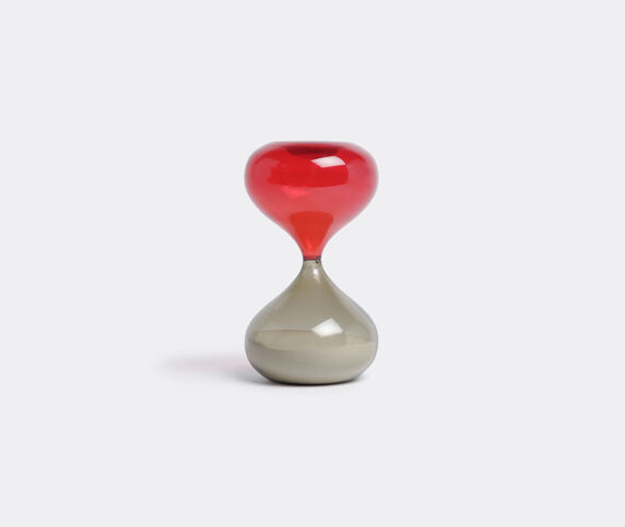 Venini 'Clessidra' hourglass, limited edition Taupe Grey, Red VENI15CLE578RED
