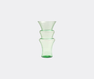 Produzione Privata 'Wind Maestrale' vase, transparent green GREEN PRPR25WIN699GRN