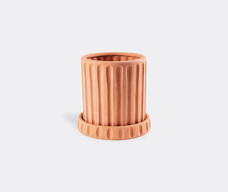 Seletti 'Magna Graecia, Dorico' terracotta vase with saucer TERRACOTTA SELE23TER023TER