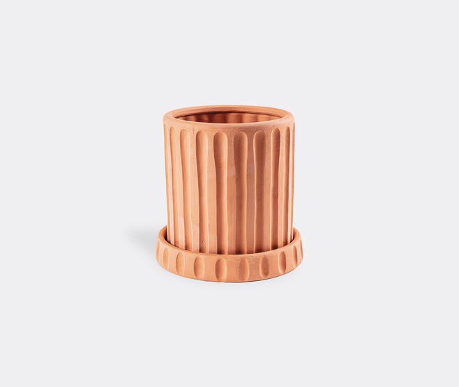 Seletti 'Magna Graecia, Dorico' terracotta vase with saucer TERRACOTTA SELE23TER023TER