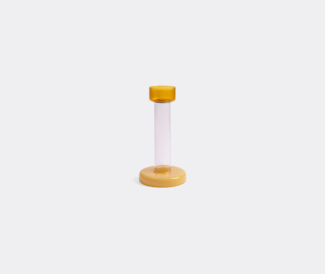 &k Amsterdam 'Bole' candleholder, medium, amber and yellow MULTICOLOUR AMST25BOL255MUL