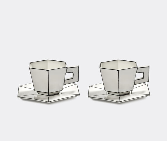 Serax 'Carte Blanche' cappuccino cup and saucer, set of two, white WHITE SERA25CAP706WHI