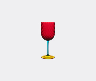 Dolce&amp;Gabbana Casa 'Carretto Siciliano' red wine glass, red and yellow RED DGCA22HAN659MUL