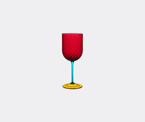 Dolce&Gabbana Casa 'Carretto Siciliano' red wine glass, red and yellow red DGCA22HAN659MUL