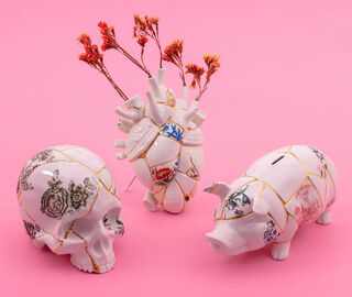 Seletti 'Kintsugi' piggy bank MULTICOLOUR SELE24KIN518MUL