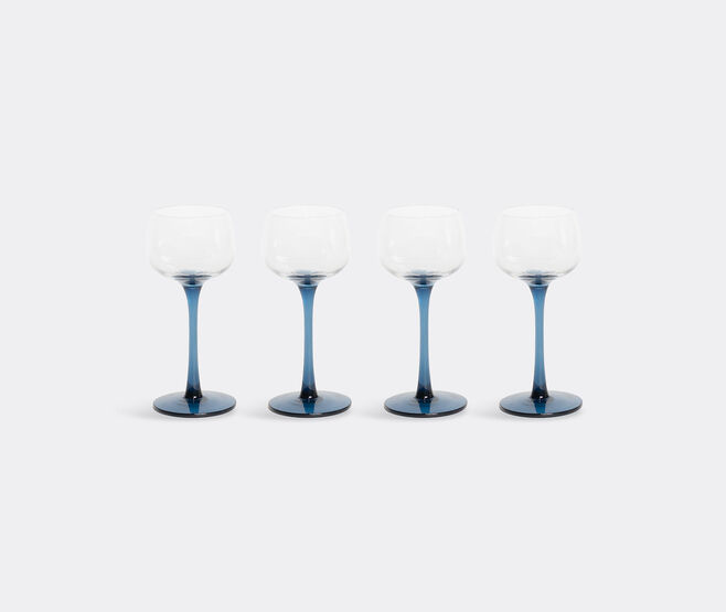 Bitossi Home 'Diseguale' blue goblets, set of four BLUE BIHO22SET266BLU