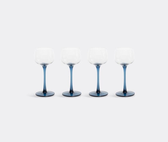 Bitossi Home 'Diseguale' blue goblets, set of four  BIHO22SET266BLU