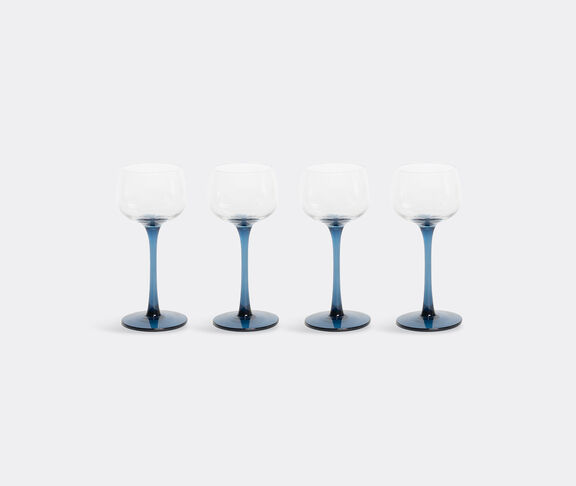 Bitossi Home 'Diseguale' blue goblets, set of four undefined ${masterID}