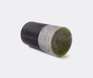Bloc studios 'Sunnei' wine glass, Nero Marquina and Verde Giada BLACK BLOC22SUN333BLK