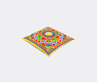 Dolce&amp;Gabbana Casa 'Carretto Siciliano' canvas cushion, medium MULTICOLOUR DGCA22CAN193MUL