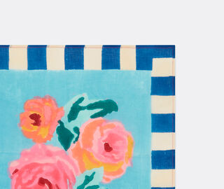 Lisa Corti 'Nizam Stripes' napkin, set of four, blue multicolor BLUE LICO25NAP575BLU