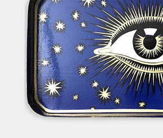 Les-Ottomans 'Eye' iron tray, blue BLUE OTTO22HAN097MUL