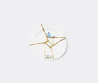 Seletti 'Kintsugi' dinner plate, no 3 MULTICOLOUR SELE21KIN131WHI