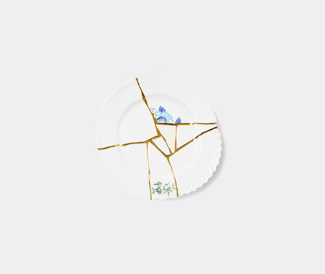 Seletti 'Kintsugi' dinner plate, no 3 MULTICOLOUR SELE21KIN131WHI