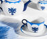 Aquazzura Casa 'Jaipur' teacup and saucer, set of two, blue BLUE AQUA23JAI354BLU