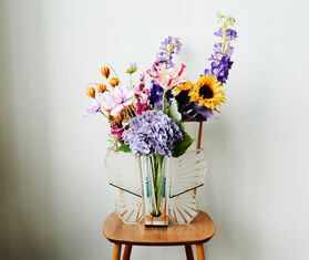 Flowerism&nbsp;Studio 'Sunflower and Red Tulip Mix' bouquet, set of twelve, multicolor MULTICOLOUR FLOW26MIX234MUL