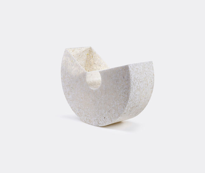 Federica Cammarota 'Rock' desk bin, white WHITE CAMM24ROC072WHI