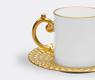 L'Objet 'Aegean' espresso cup and saucer, gold GOLD LOBJ23AEG452GOL
