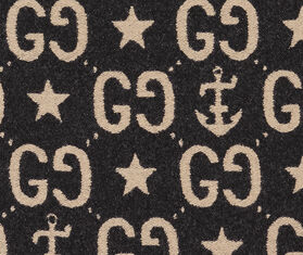 Gucci 'Stars And Anchors Plaid GG' throw, black MULTICOLOUR GUCC20STA974BLK
