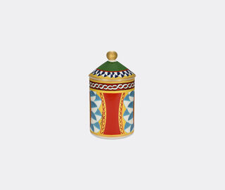 Dolce&amp;Gabbana Casa 'Carretto' porcelain scented candle, wild jasmine, green lid GREEN DGCA23PER983MUL