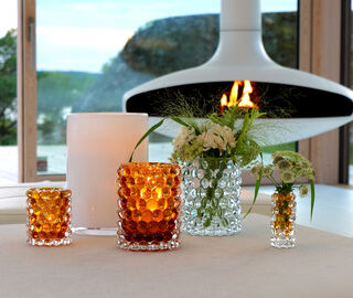 Skogsberg&amp;Smart 'Hurricane Boule' vase, mini, amber AMBER SKOG26HUR125AMB