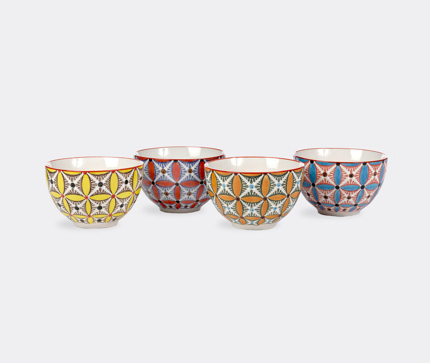 POLSPOTTEN 'Hippy Side' snack bowls, set of four multicolor POLS22SNA476MUL