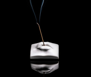 L'Objet 'Smoking Lips' incense set, white WHITE LOBJ26SMO908MUL