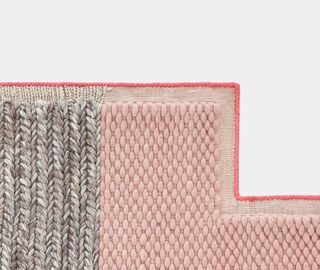 GAN 'Space Mangas Square Plait Pink' rug MULTICOLOUR GANR20MAN140MUL