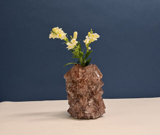 Mineral Series 'Crystal' vase, small, brown BROWN MISE25SMA253BRW