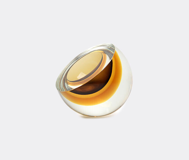Gardeco 'Bowl drop', diagonal, fum&eacute; and amber BROWN GARD23BOW243AMB