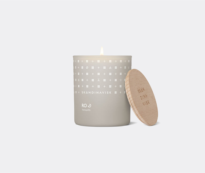Skandinavisk 'Ro' scented candle with lid  SKAN20RO076GRY