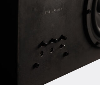 Transparent 'Steel Speaker', black BLACK TRAN23STE115BLK