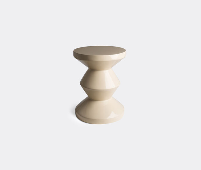 POLSPOTTEN 'Zig Zag' stool, beige BEIGE POLS22ZIG968BEI