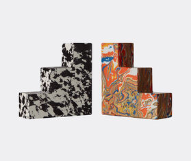 Tom Dixon 'Swirl' stepped bookends, set of two MULTICOLOUR TODI19SWI702MUL