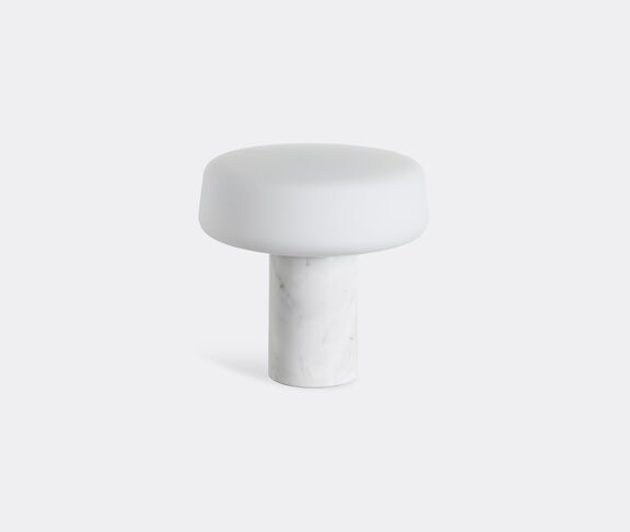 Case Furniture 'Solid Table Light', Carrara marble, large, UK plug undefined ${masterID} 2
