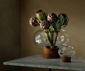 LSA International 'Oblate' vase, big TRANSPARENT LSAI21OBL806ORA